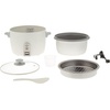 image:imageZojirushi 3 Cup Rice CookerSteamer  White10 cup