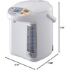 image:imageZojirushi CDLFC30 Panorama Window Micom Water Boiler and Warmer 101 oz30 L White42 Quarts