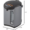 image:imageZojirushi CDWCC30 Micom Water Boiler and Warmer 101 oz Silver Dark Brown32 Quarts