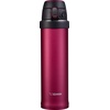 image:imageZojirushi SMQHE60GK FlipandGo Stainless Mug 20Ounce TealHibiscus Red