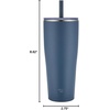 image:imageZojirushi SXHA89HVM Stainless Tumbler with Straw 30 ounces Mauve PurpleNavy Blue