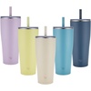 image:imageZojirushi SXHA89HVM Stainless Tumbler with Straw 30 ounces Mauve PurpleNavy Blue