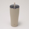 image:imageZojirushi SXHA89HVM Stainless Tumbler with Straw 30 ounces Mauve PurpleSand Beige