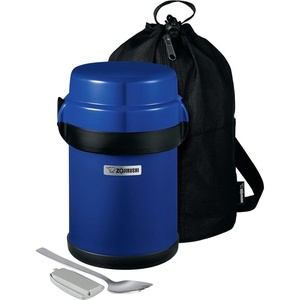 image:imageZojirushi SLJBE14BZ Mr Bento Stainless Lunch Jar 41 Oz Carbon BlackBlueberry