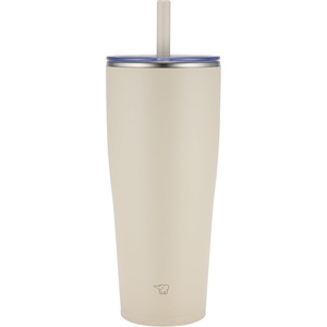 image:imageZojirushi SXHA89HVM Stainless Tumbler with Straw 30 ounces Mauve PurpleSand Beige