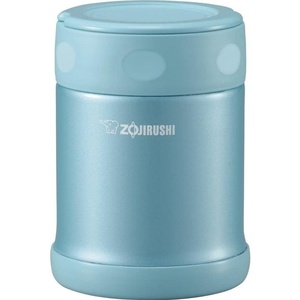 image:imageZojirushi Stainless Steel Food Jar Medium Dark BrownAqua Blue